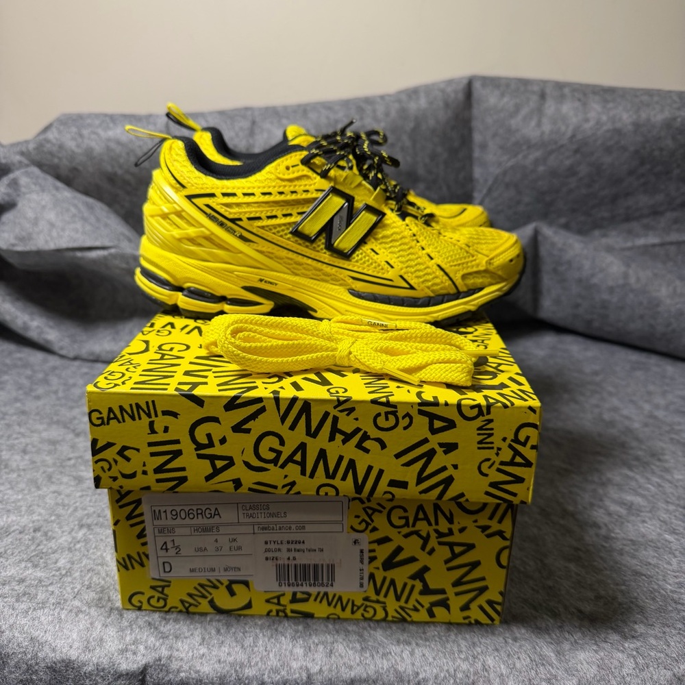 GANNI x New Balance 1906R Blazing Yellow Mens 4.5 Womens 6 RARE